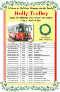 BC Transit Holly Trolley Schedule 11-26-22
